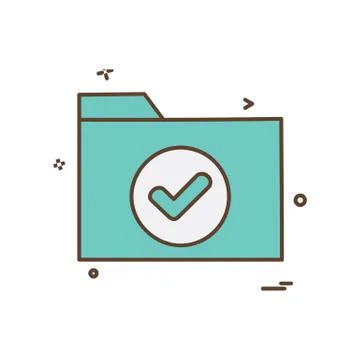 Folder icon design vector イラスト素材