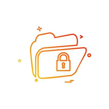 Folder icon design vector イラスト素材