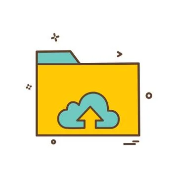 Folder icon design vector Stock Illustration