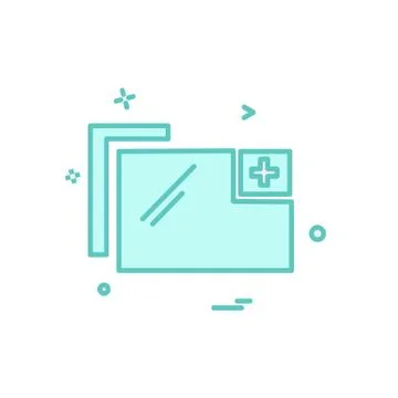 Folder icon design vector Stock Illustration