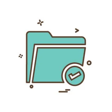 Folder icon design vector Stock Illustration