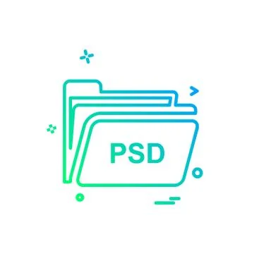 Folder icon design vector Stock Illustration