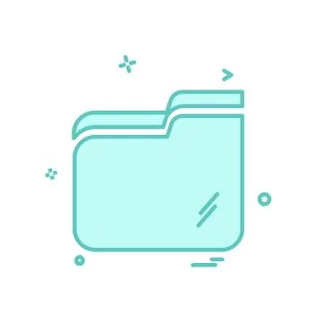 Folder icon design vector Stock Illustration