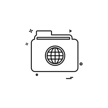 Folder icon design vector Stock Illustration