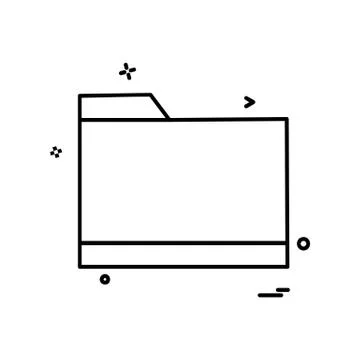 Folder icon design vector Stock Illustration