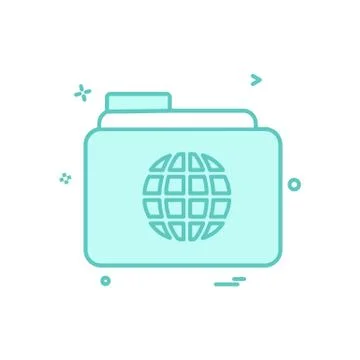 Folder icon design vector Stock Illustration