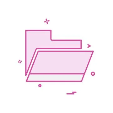 Folder icon design vector Stock Illustration
