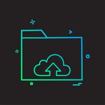 Folder icon design vector Stock Illustration