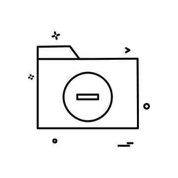 Folder icon design vector Stock Illustration