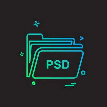 Folder icon design vector Stock Illustration