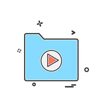 Folder icon design vector Stock Illustration