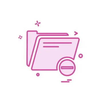 Folder icon design vector Stock Illustration