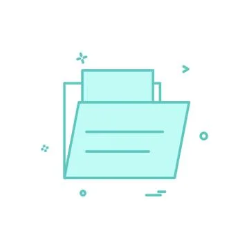 Folder icon design vector Stock Illustration