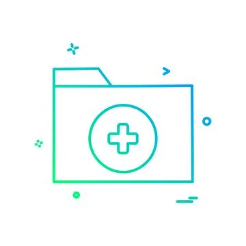 Folder icon design vector Stock Illustration