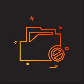 Folder icon design vector イラスト素材