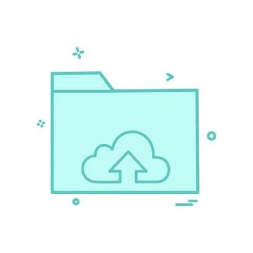 Folder icon design vector Stock Illustration