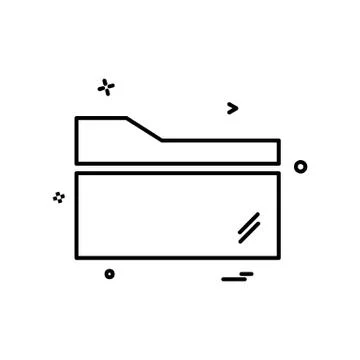 Folder icon design vector Stock Illustration
