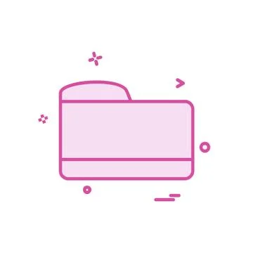 Folder icon design vector Stock Illustration