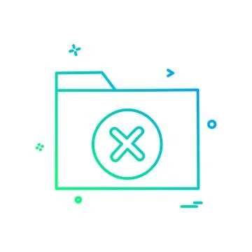 Folder icon design vector Stock Illustration