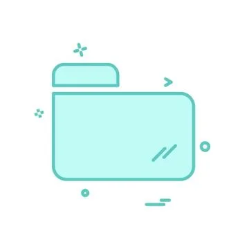 Folder icon design vector Stock Illustration