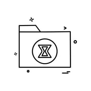 Folder icon design vector Stock Illustration