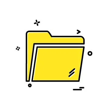 Folder icon design vector イラスト素材