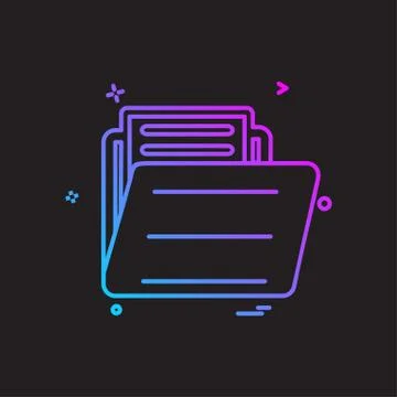 Folder icon design vector イラスト素材