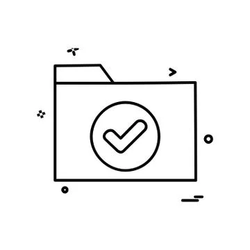 Folder icon design vector Stock Illustration