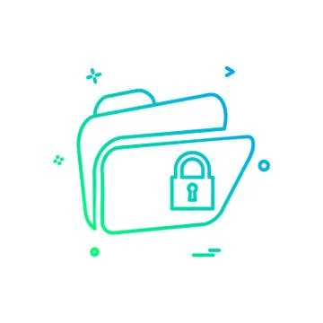Folder icon design vector Stock Illustration