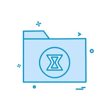 Folder icon design vector Stock Illustration
