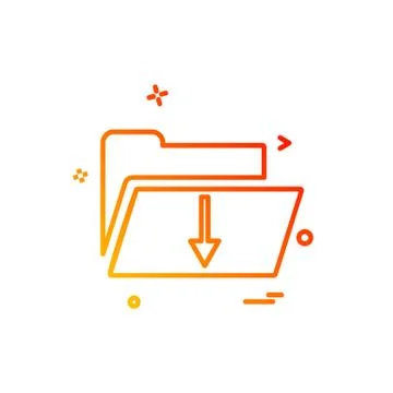 Folder icon design vector 스톡 일러스트