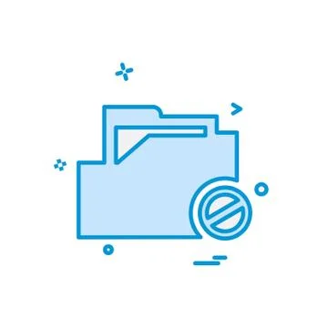Folder icon design vector Stock Illustration