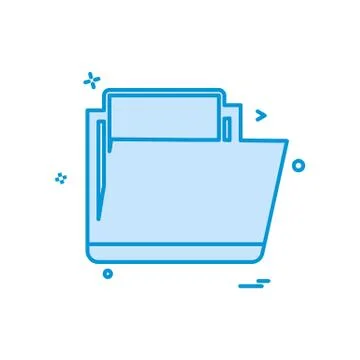 Folder icon design vector Stock Illustration