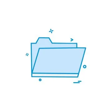 Folder icon design vector Stock Illustration