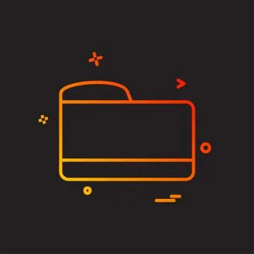 Folder icon design vector イラスト素材