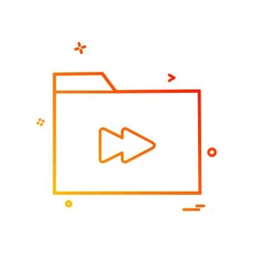 Folder icon design vector Stock Illustration