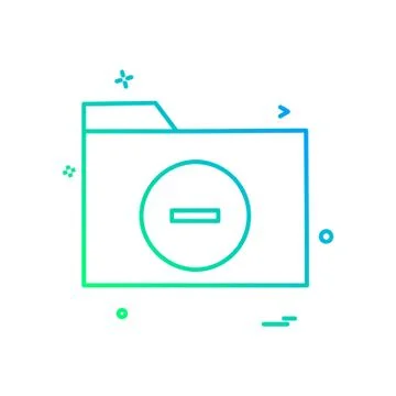 Folder icon design vector Stock Illustration