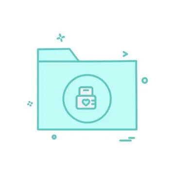 Folder icon design vector Stock Illustration