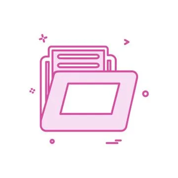 Folder icon design vector Stock Illustration