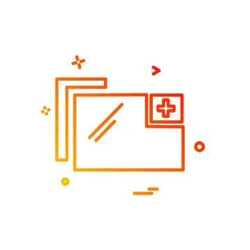 Folder icon design vector イラスト素材