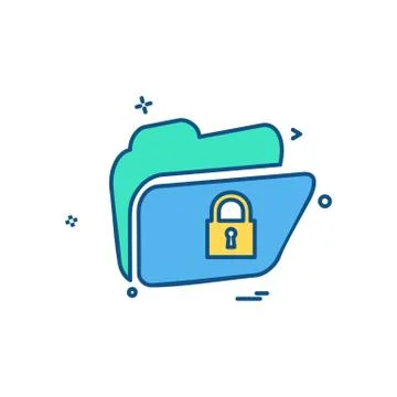 Folder icon design vector Stock Illustration
