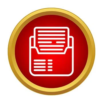 Folder icon displaying document and files management イラスト素材