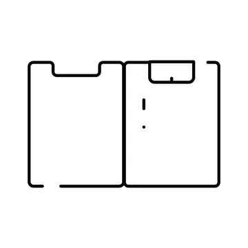 Folder icon displaying organization and document management Stock Illustration