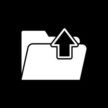 The folder icon. Download symbol. Flat Stock-Illustration