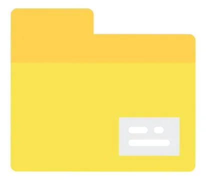 Folder Icon, Electronic Gallery and File Manager Stock Illustration