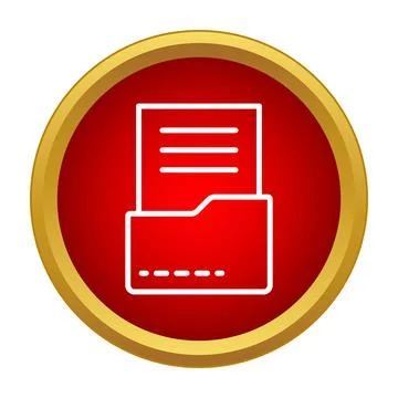 Folder icon extracting file document data storage Illustrazione stock