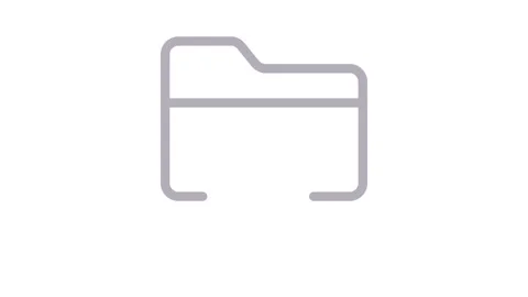 Folder icon featuring a code symbol, representing programming or software d.. Stock Footage 334834178