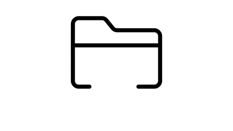 Folder icon featuring a code symbol, representing programming or software d.. Stock Footage 334834323