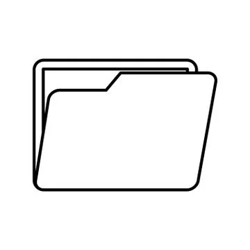 Folder icon. File design. Vector graphic 库存插图