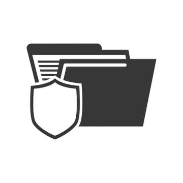 Folder icon. file design. Vector graphic Stock Illustration